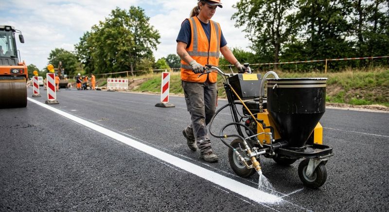 Asphalt Marking in Orange County, CA