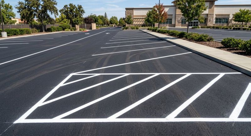 Concrete Parking Lot Striping in Gwinnett County, GA