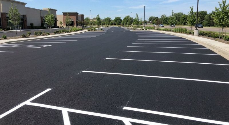 Concrete Parking Lot Striping in Lawrenceville, GA