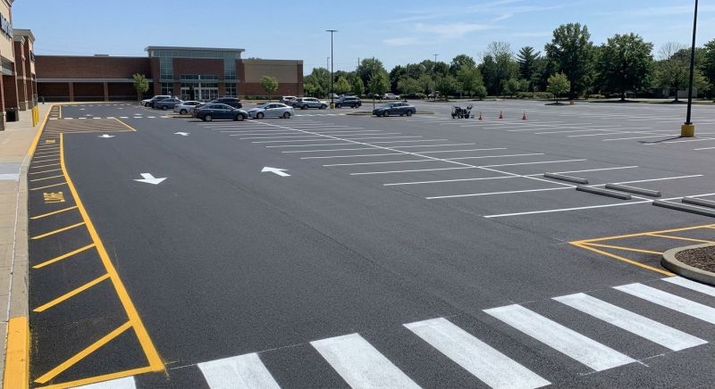 Parking Area Striping in Canton, GA